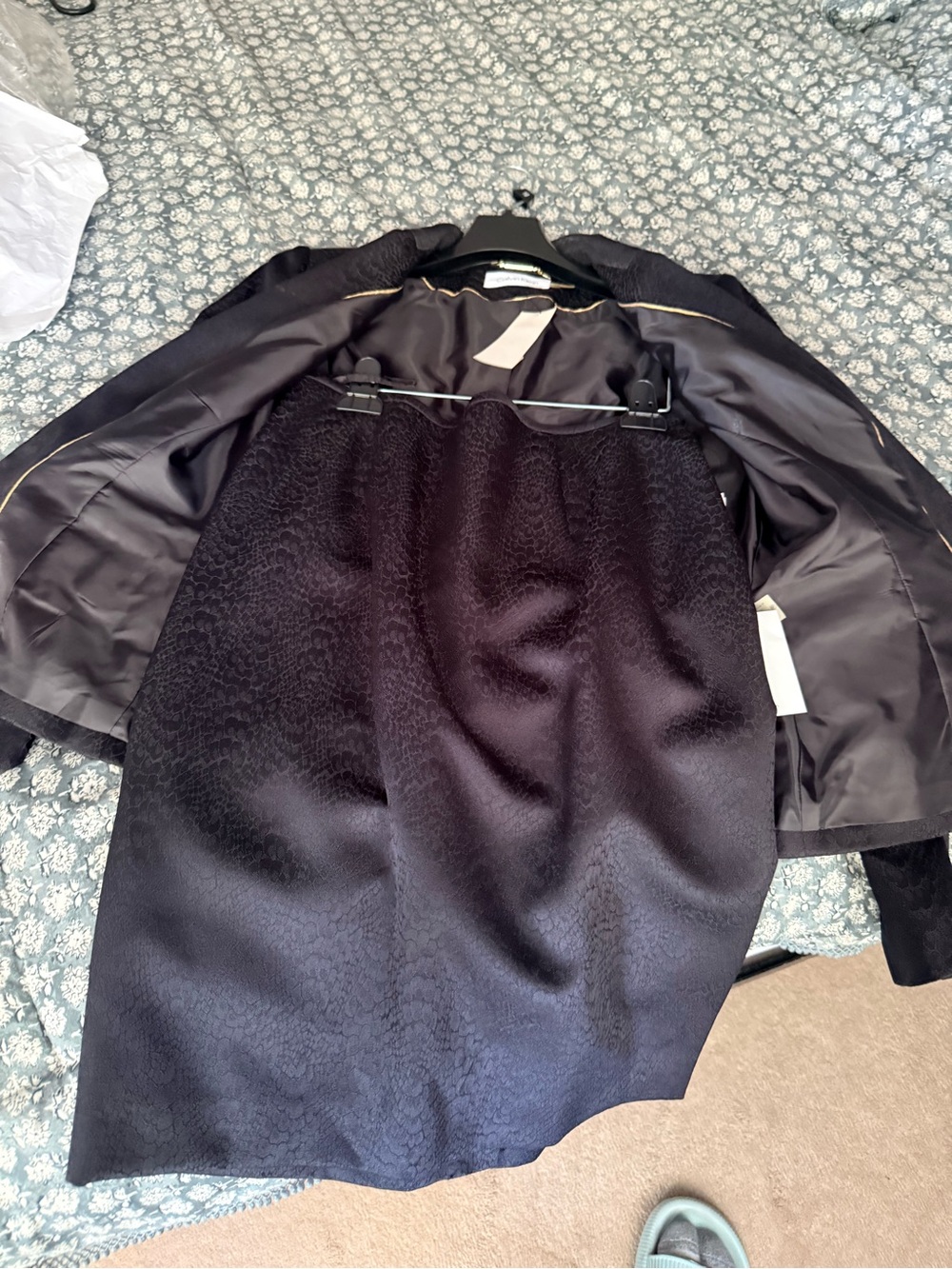 Calvin Klein Black Textured Blazer Jacket